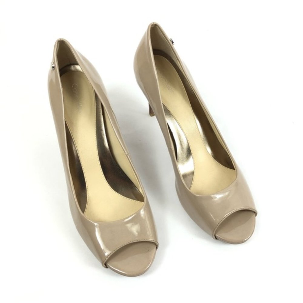 Calvin Klein Kyle Women’s Open Toe Pump Heels